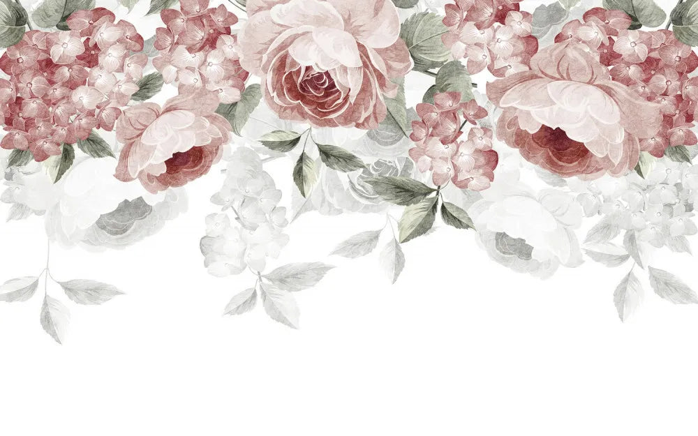 Voluminous pink flowers