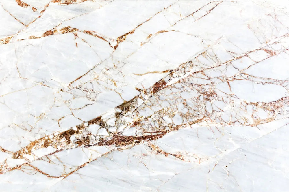 Gold plated marble