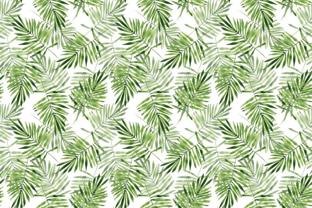 Light green palm leaves