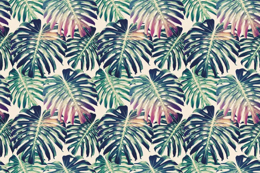 Monstera leaves pattern