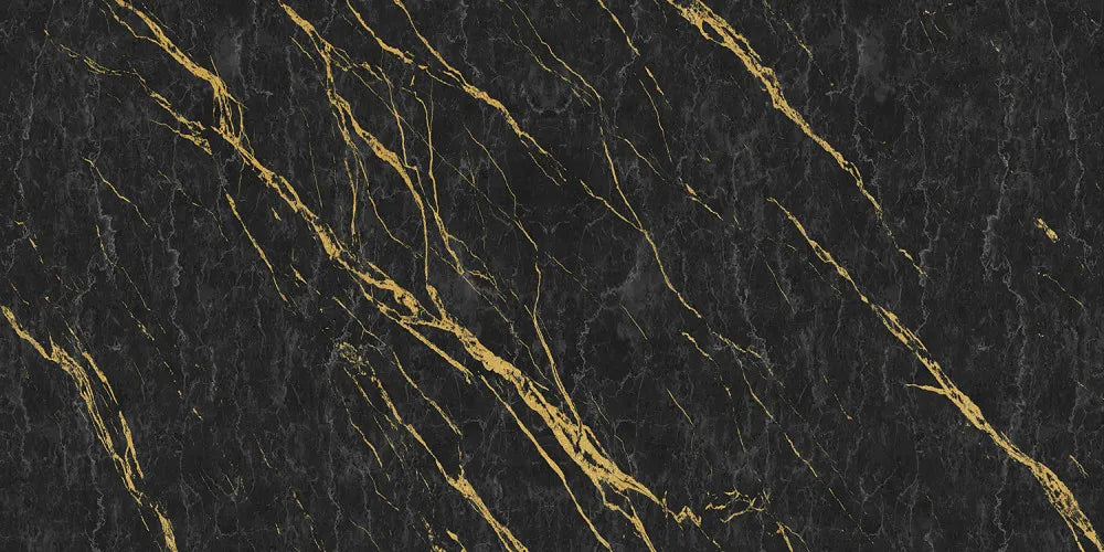 Black and gold marble