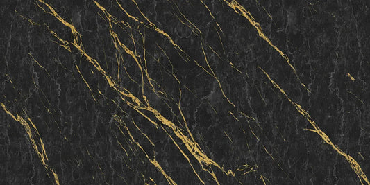Black and gold marble