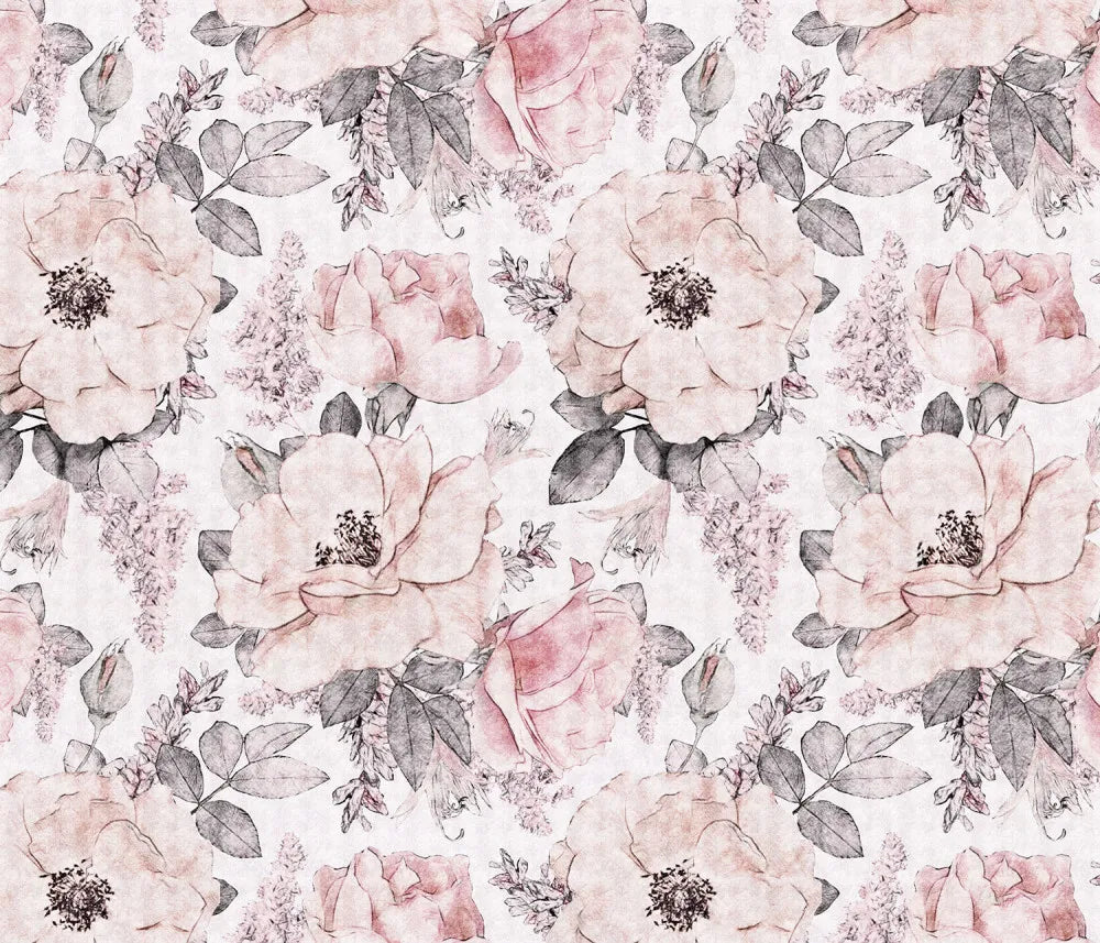 Delicate watercolor flowers