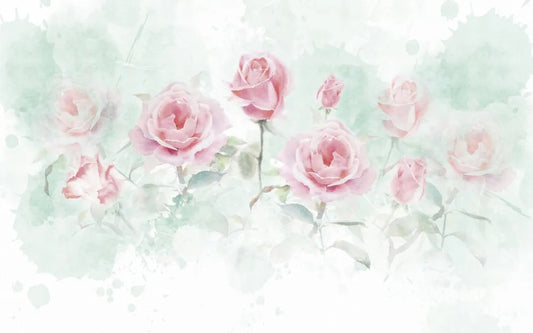 Rose in the morning garden