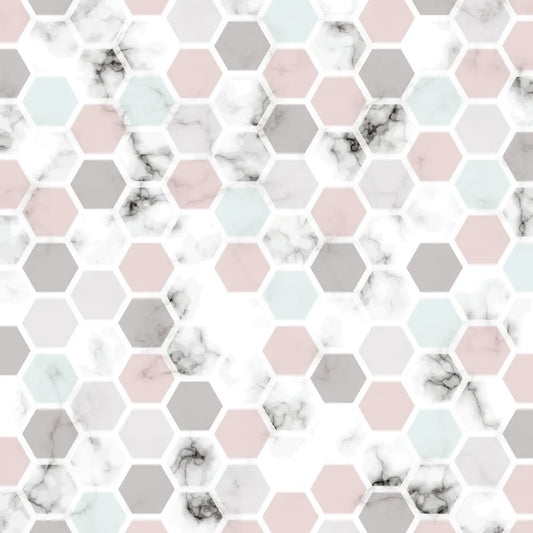 Light marble mosaic