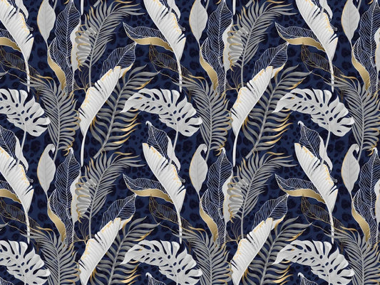 Tropical leaves of gold