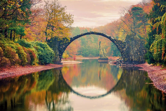 Old bridge in the woods