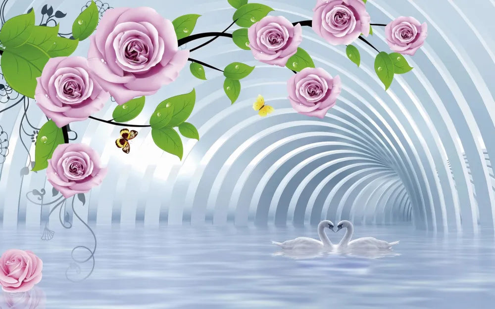 Roses in a 3D tunnel