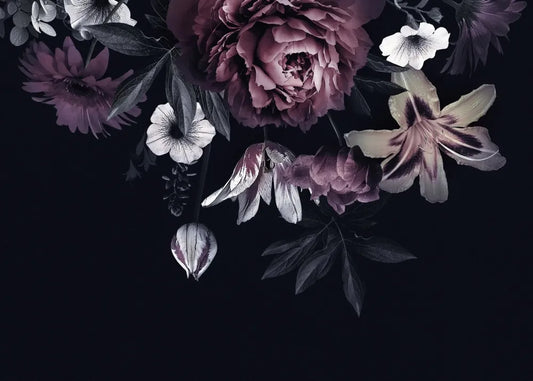 Flowers on a dark background