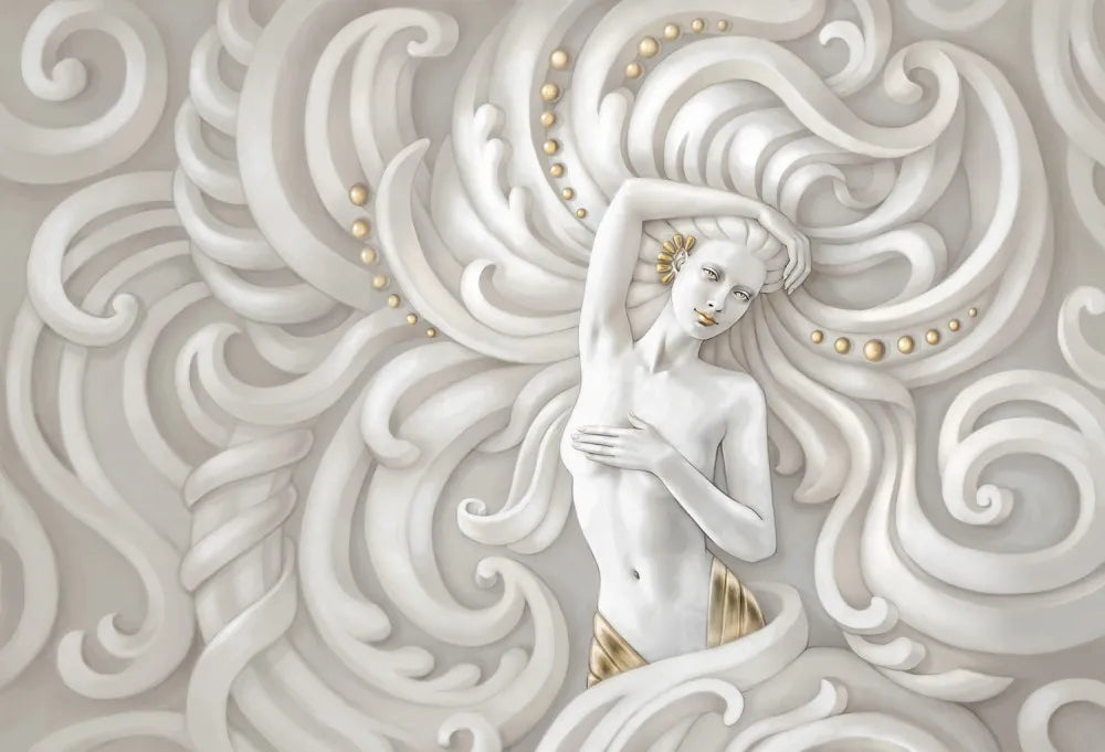 Girl in gold 3D