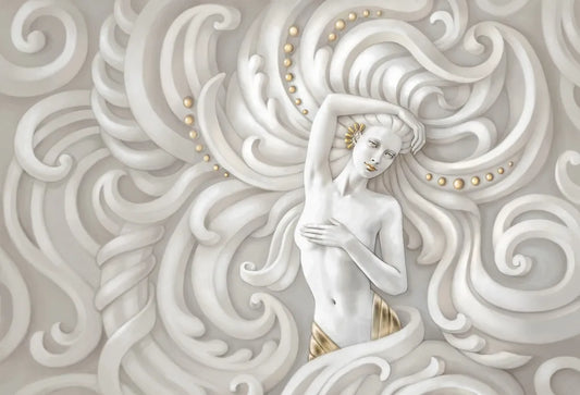 Girl in gold 3D