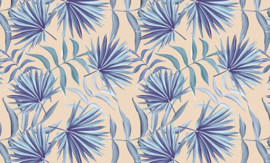 Blue tropical leaves