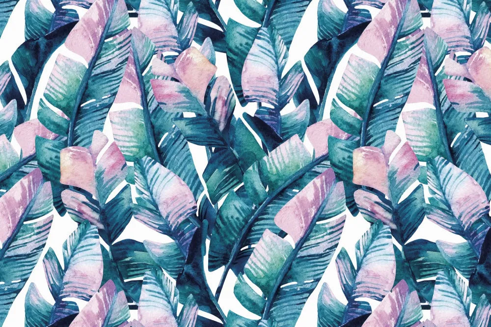 Variegated tropical leaves