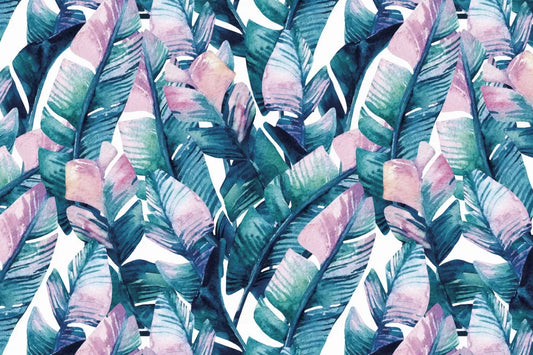 Variegated tropical leaves