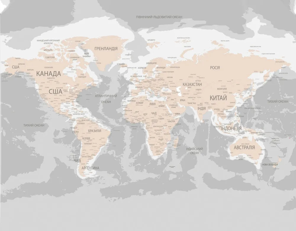 Delicate political map