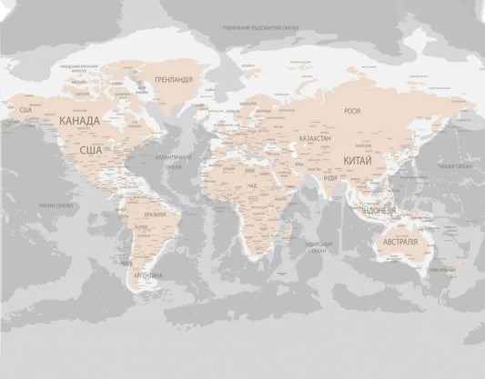 Delicate political map