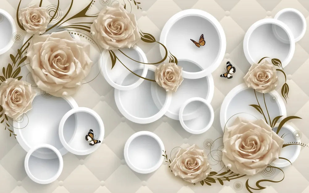 Pastel roses and rings