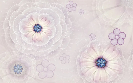 Precious powdery flowers 3D