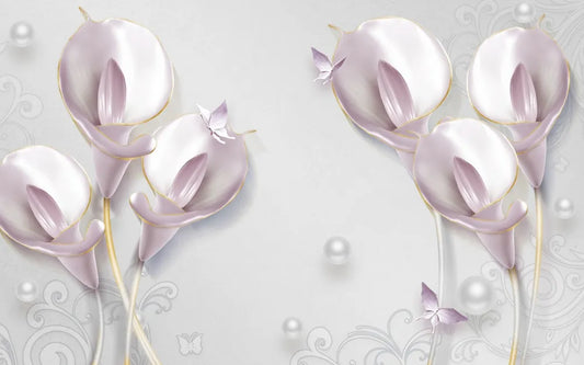 Delicate Calla lilies 3D
