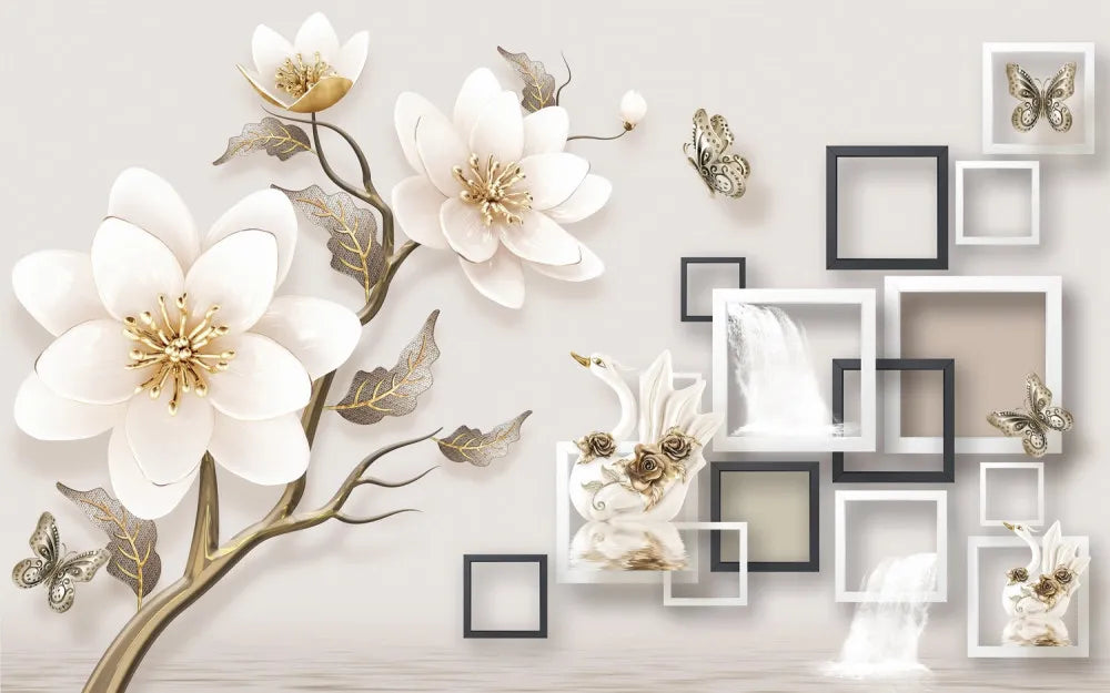 Gentle flowers 3D