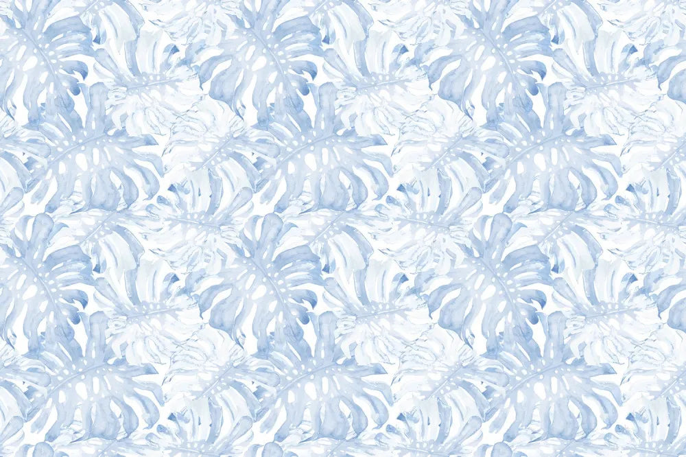 Pattern of blue leaves