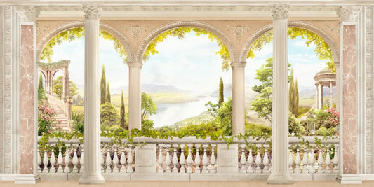 Terrace with a view of the harbour