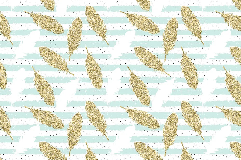 Gold feathers