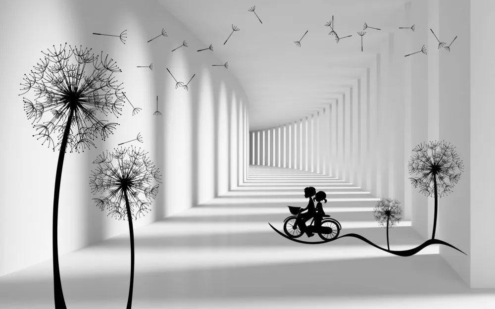 Dandelions in the tunnel