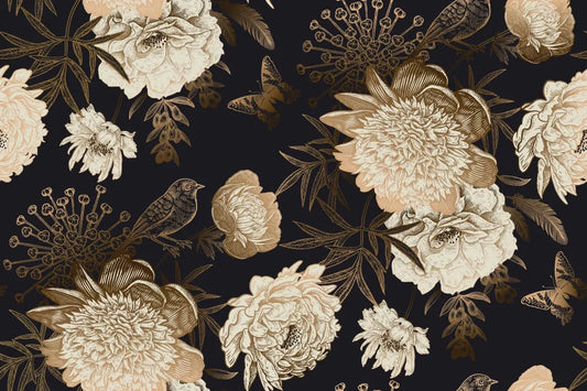 Golden peonies