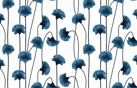 Blooming cornflower