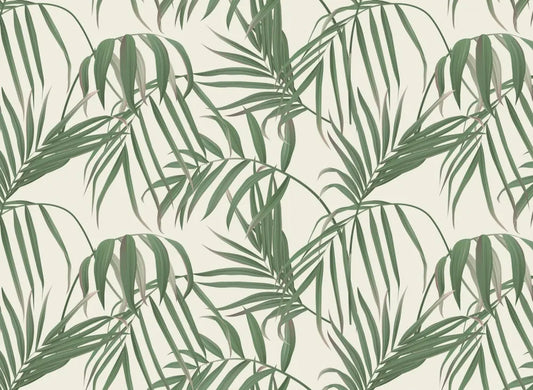 Tender palm leaves