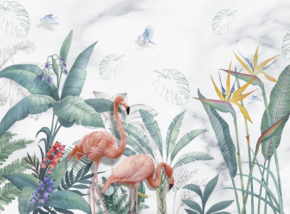 Flamingo fabulous in the garden