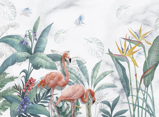 Flamingo fabulous in the garden