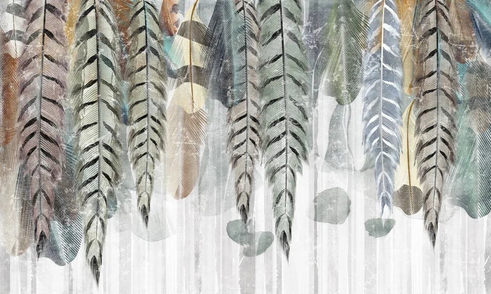 A wall of feathers