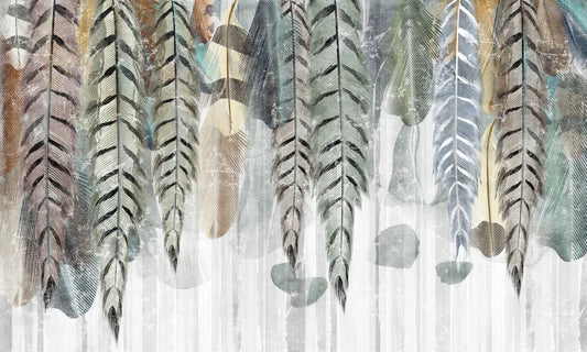 A wall of feathers