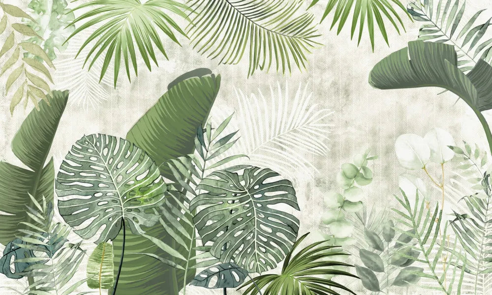 Young tropical leaves