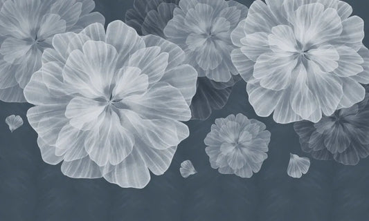 The flowers are covered with frost