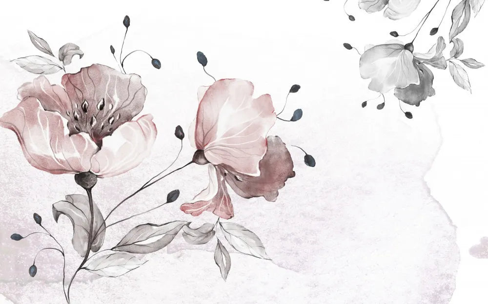 Delicate flowers in the garden