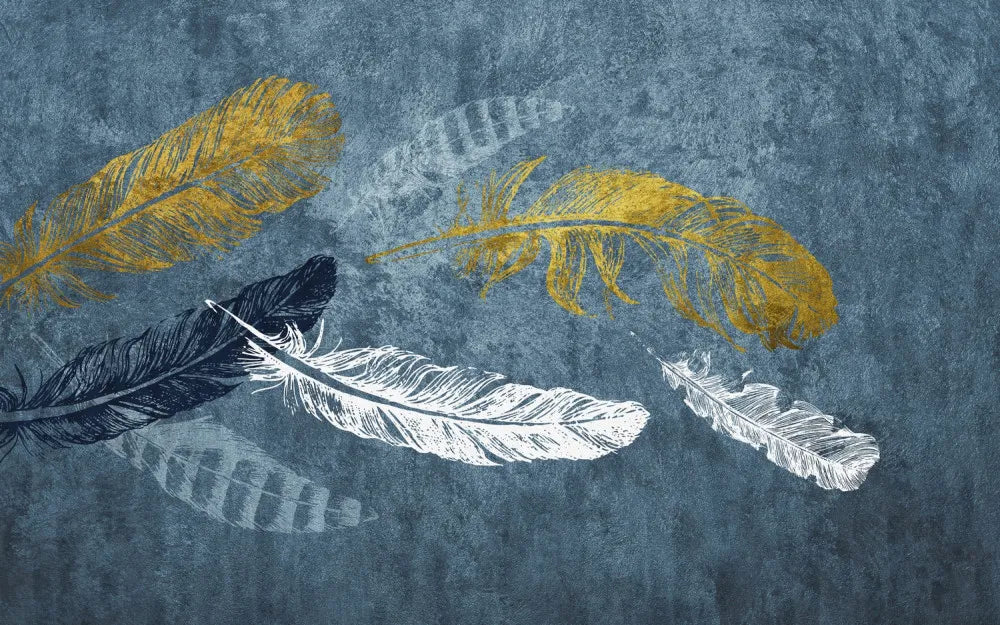 Weightless bright feathers