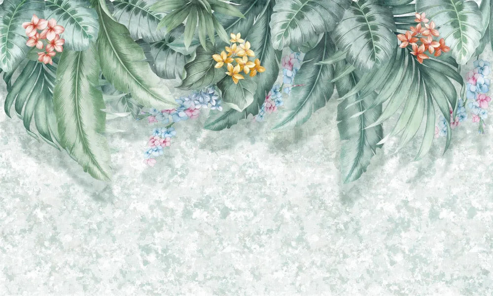 Exquisite flowering tropical foliage