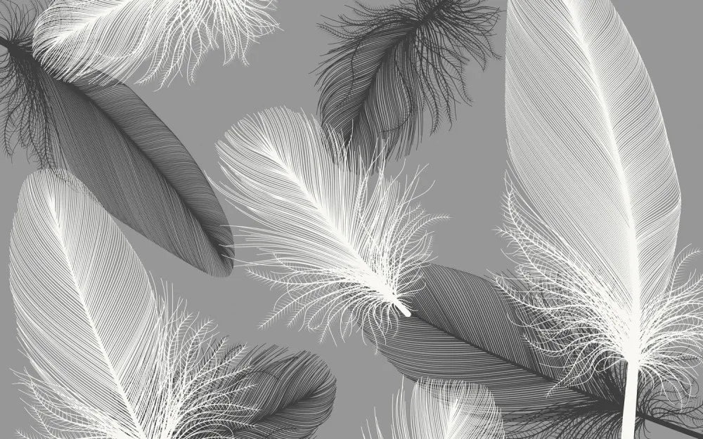 Flying feathers