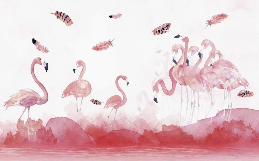Majestic flamingos