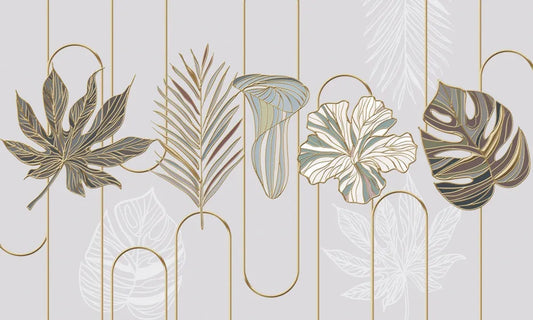 Stained glass leaves