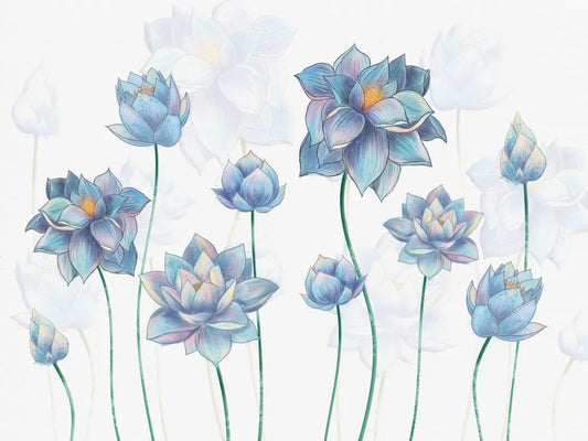 Delicate blue lotus