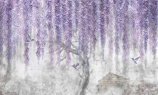 Blooming wisteria