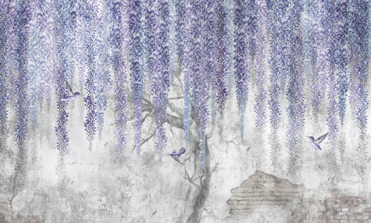 Night bloom of wisteria