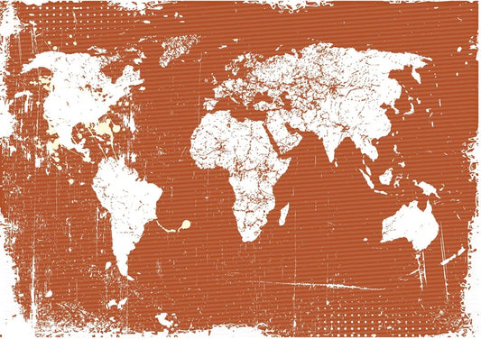Vintage map of the world
