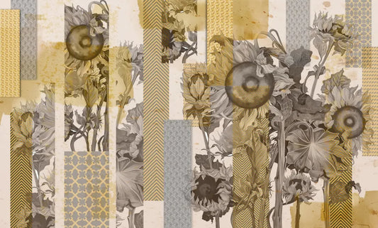 Blooming sunflowers