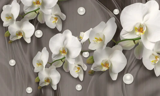 White orchids 3D