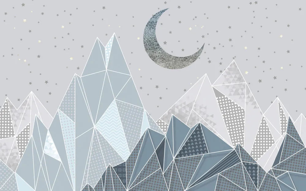 Moon over mountains